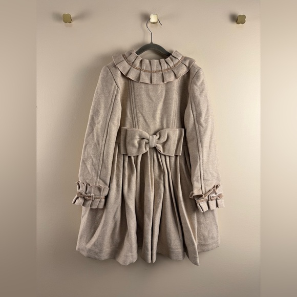 NWT La AmaPola Abrigo Coat in Beige - Picture 5 of 7